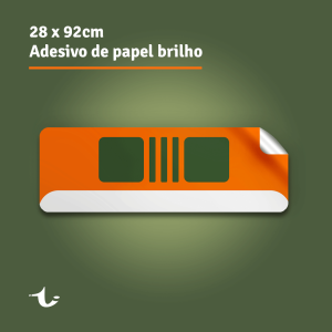 Adesivo de papel Brilho - 28x92cm - Color