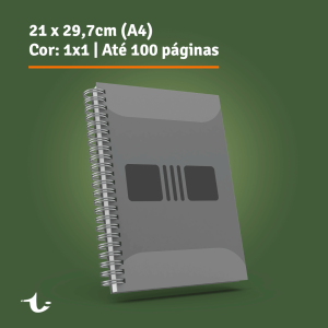 Apostila A4 com até 100 Págs - 90g - 1x1 - Monocromática