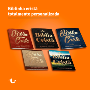 Bíblinha Cristã para Evangelização Totalmente Personalizada      Nesta opção enviamos orçamento com as caracteristicas e quantidades solicitadas.