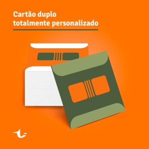 Cartão Duplo Totalmente Personalizado      Nesta opção enviamos orçamento com as caracteristicas e quantidades solicitadas.