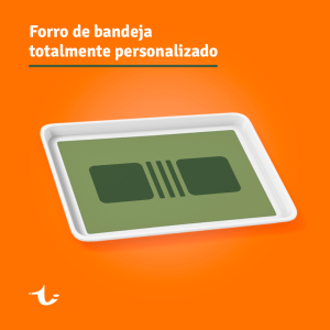 Forro de Bandeja Totalmente Personalizado      Nesta opção enviamos orçamento com as caracteristicas e quantidades solicitadas.