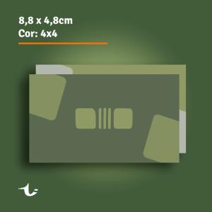 Tag • 8,8x4,8cm - 300g - 4x4 cores - Color Frente e Verso Couche 300g Final 8,8x4,8cm | Arte 9,4x5,4cm | Sangria 3mm 4x4 Cores Laminação BOPP Total Corte reto Produção estimado entre 3 e 7 dias úteis